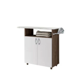 MESA DE PLANCHAR CRIATIVA NOTAVEL NOGAL TRE/BCO