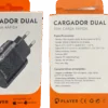 CARGADOR DUAL PLAYER 20W