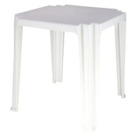 MESA TAMBAU TRAMONTINA CUADRADO BLANCO