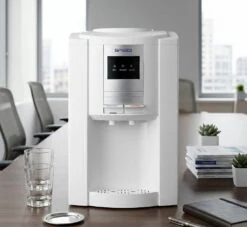 BEBEDERO SPEED DE MESA DIGITAL FRIO CALIENTE BLANCO