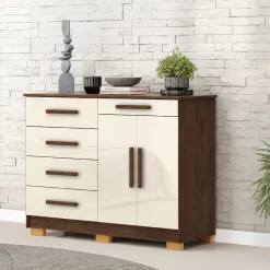 COMODA SAPATEIRA SIRIUS IMBUIA/CHAMP VILARICA